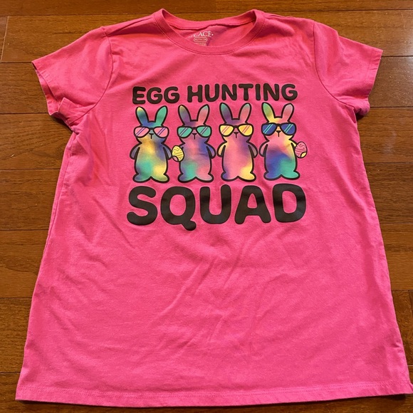 The Children’s Place Pink Easter Bunny Tees Short Sleeve - Picture 1 of 4